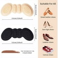 AntiSlip Heel Grips Liner Cushions Inserts for Oversized Shoes