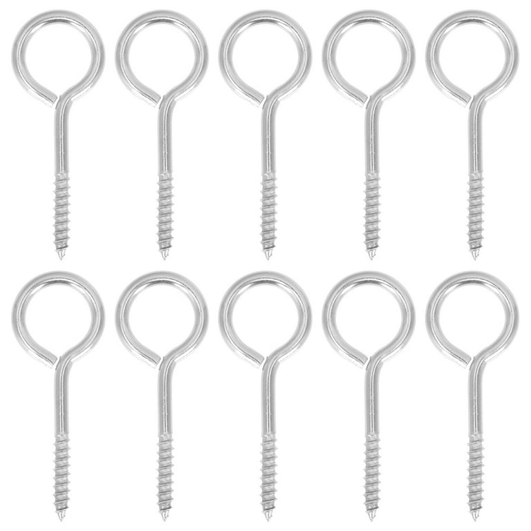 Trimming Shop Metal Screw Hooks and Eyes Heavy Duty Multifunctional Eye  Bolts Screw Hooks for DIY Art & Crafts, Jewelry Making Findings, Indoor &  Outdoor Usage, 23mm, Silver, 50pcs 
