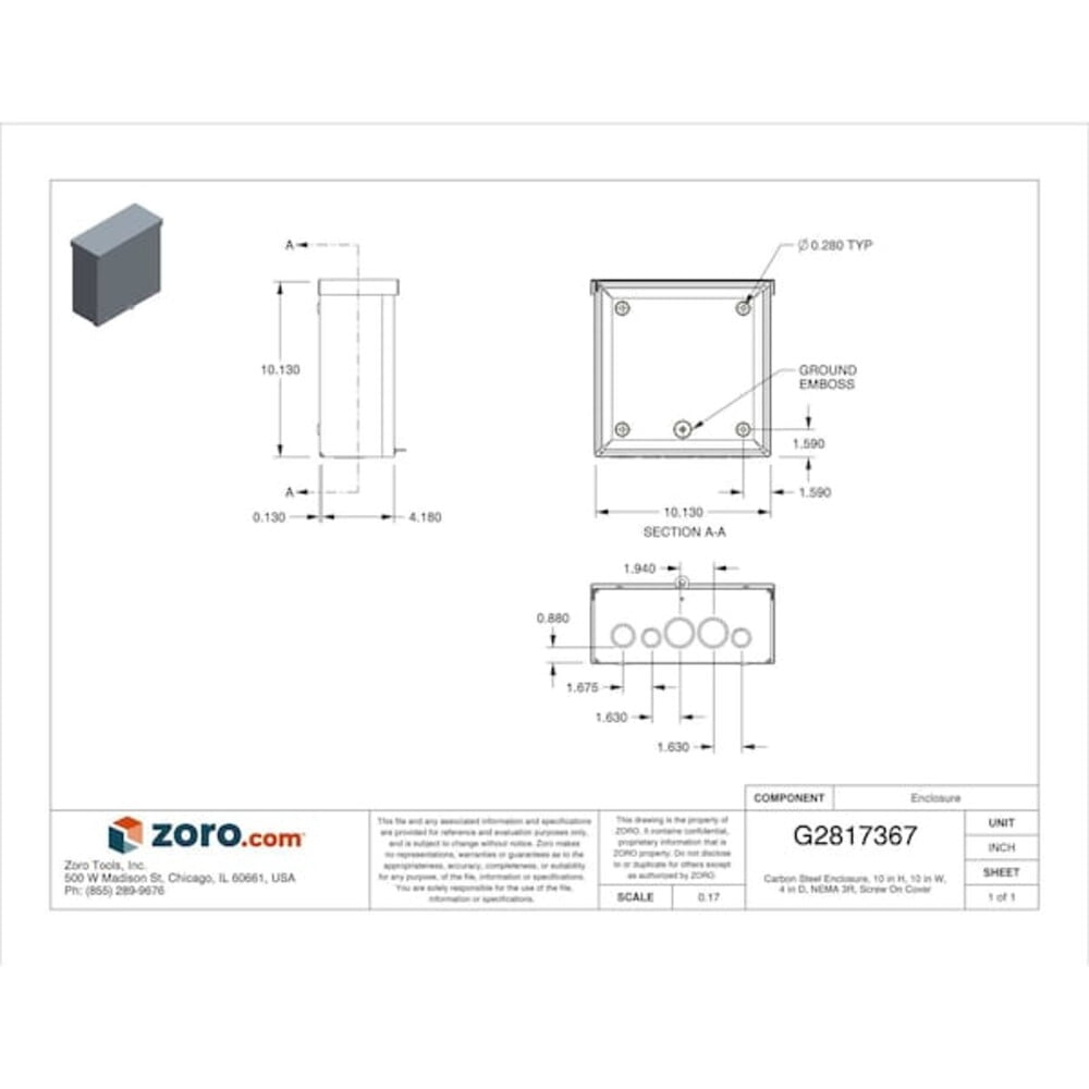 Wiegmann Enclosure, Gray RSC101004