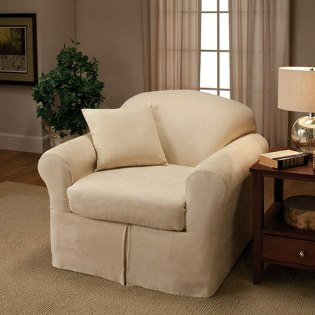madison microsuede slipcover chair piece