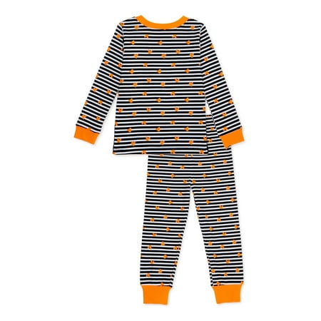 Mickey Mouse Halloween Baby Toddler Boy Long Sleeve Snug Fit Cotton Pajamas, 2pc Set