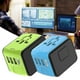 thumbnail image 2 of Adaptador de viaje universal mundial con convertidor de enchufe de alimentación de 4 USB 1 pieza-negro, 2 of 4