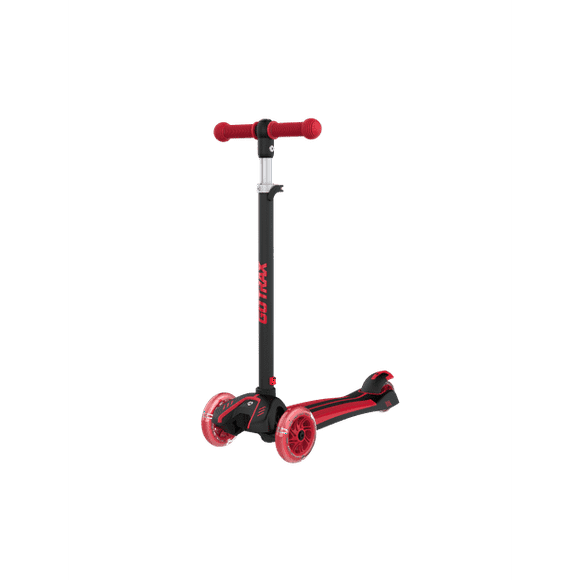Gotrax GS1 Kids' Kick Scooter for Ages 3-8, 3 Adjustable Heights,6" Wide Anti-Slip Deck and High Stability(Black)
