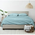 thumbnail image 3 of Noble Linens 4 Piece Pattern Microfiber Bed Sheets Set, Pale Wheat, King, 3 of 9