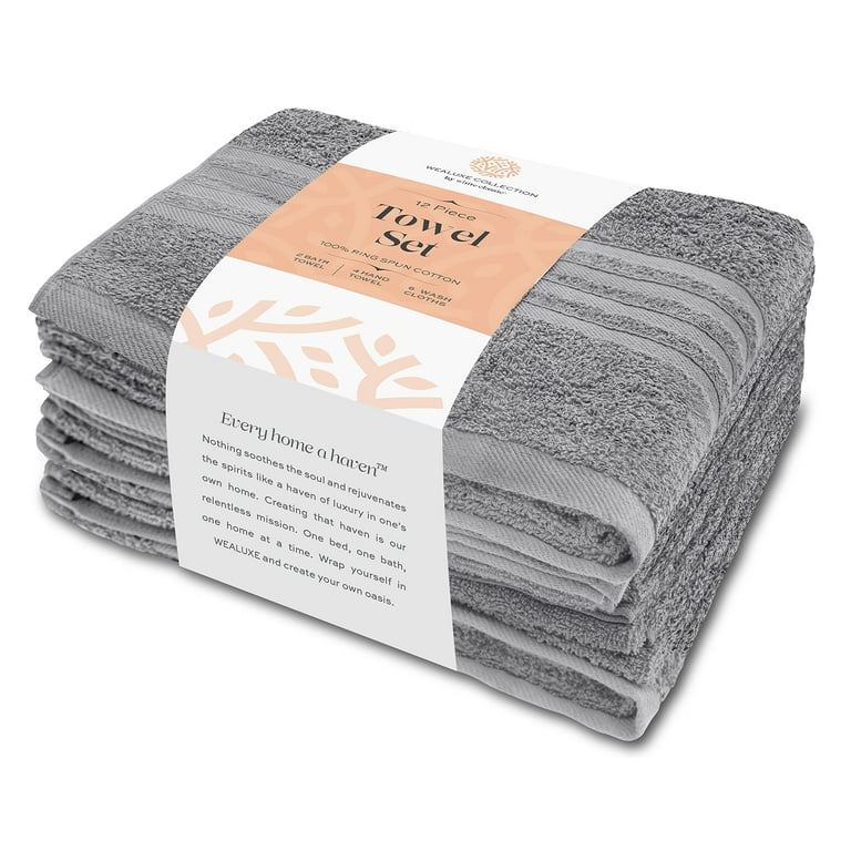  Dwell Studio Wicker Park Ultra Soft 100% Cotton 6-Piece Towel  Set : 2 Bath Towels, 2 Hand Towels, 2 Washcloths, Long-Staple Cotton, Spa  Hotel Quality, Super Absorbent, Machine Washable (Sand) : Home & Kitchen