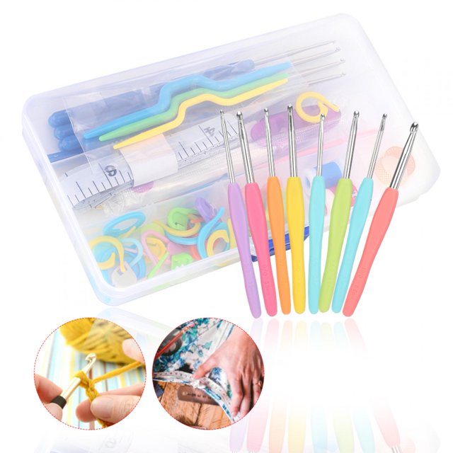 Crochet Hook Set, Durable Crochet Kit, Crochet Supplies Weaving For DIY Sewing Crocheting