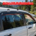 thumbnail image 2 of Ikon Motorsports Compatible with 07-11 Honda CRV MU Style Acrylic Window Vent Visor Deflector Rain Guard 4Pc Outside Mount 2007 2008 2009 2010 2011, 2 of 8