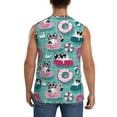 thumbnail image 4 of Balery Swimming Bulldog Men's Sleeveless Muscle Shirts Workout Tank Top, Moisture Wicking, Odor Protection-Medium, 4 of 8