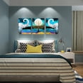 thumbnail image 5 of Canvas Wall Art for Living Room ,farmhouse bathroom Wall decor blue abstract Animal landscape painting,modern family kitchen Bedroom Decoration elephant Canvas art pictures Artwork for home walls, 5 of 6