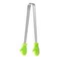 thumbnail image 2 of qILAKOG Silicone Mini Tongs,kStainless Steel Silicone Glove-Shaped Tongs, 5.3-inch Heat-Resistant Kitchen Tongs, Anti-Slip Silicone Bread and Ice Tongs, Barbecue Tool Accessories, 2 of 6