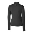 thumbnail image 3 of Women's Cutter & Buck Black TCU Horned Frogs Traverse Stretch Quarter-Zip Pullover Top, 3 of 3