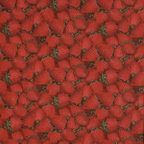 Fabric Traditions Fruit Packed Red Strawberry 100% Cotton Fabric sold by the yard