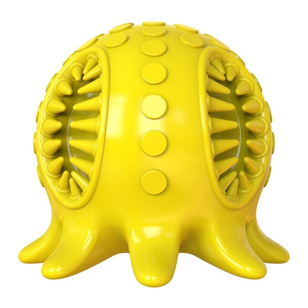 Pelota de juguete para perros con forma de pulpo, juguete interactivo para limpiar los dientes.