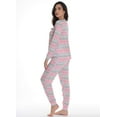 thumbnail image 2 of #FollowMe Womens Hacci Pajama Pant Set  Warm, Comfy Sleepwear, 2 of 3
