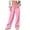 Pink, variant on Soft Women's Winter Casual Wide Leg Sweatpants with Elastic Waistband for Comfortable Everyday Wear