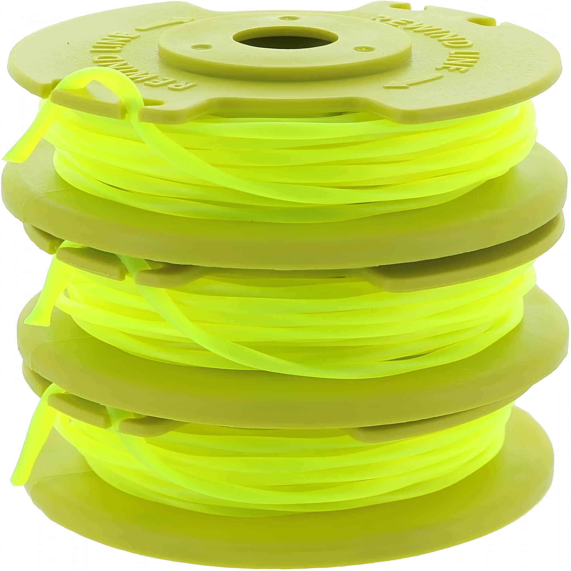 CURYMAY Ryobi One PLUS+ AC80RL3 OEM .080 Inch Twisted Line and Spool Replacement for Ryobi 18v 24v and 40v Cordless Trimmers (3 Pack)
