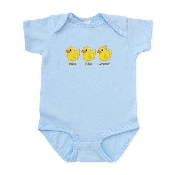CafePress - Duck_Duck_Kweh Body Suit - Baby Light Bodysuit, Size Newborn - 24 Months
