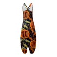 thumbnail image 4 of Women's Casual Bohemian Halloween Print Loose Large Size Casual Sleeveless Strappy Jumpsuit, 4 of 4