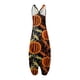 thumbnail image 4 of Women's Casual Bohemian Halloween Print Loose Large Size Casual Sleeveless Strappy Jumpsuit, 4 of 4