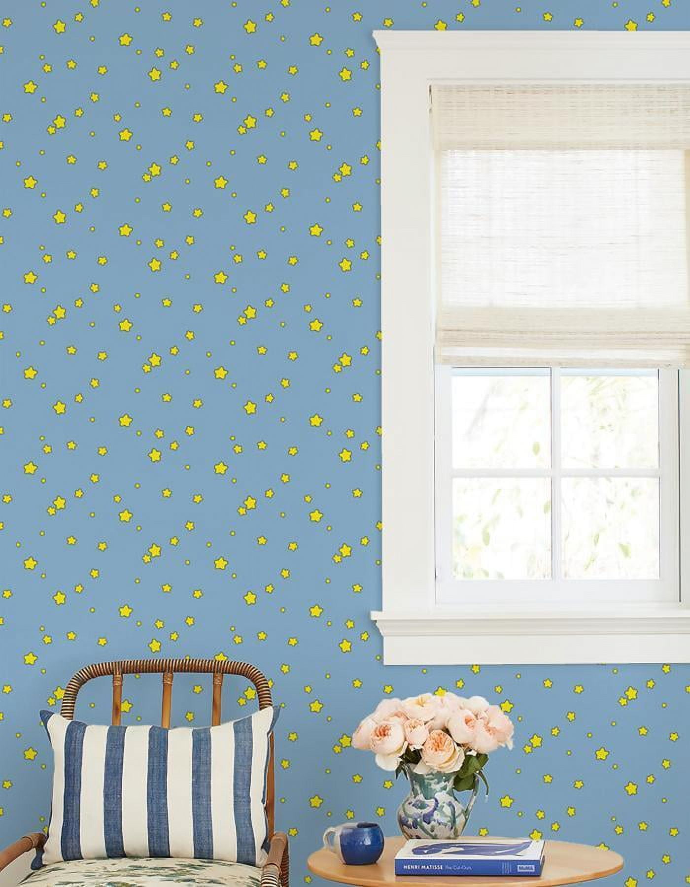 Shooting Stars Removable Vinyl Wallpaper by Barbie - Cornflower