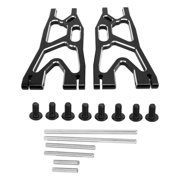 2024,RC Front Rear Lower Suspension Arm Aluminum Alloy Replacement Lower Suspension Arm Parts for Traxxas X MAXX 1/5 RC Car Black