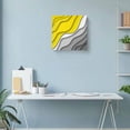 thumbnail image 6 of Canvas Print Wall Art Oil Paintings Yellow Grey White Color Gradient Picture Prints Artwork for Living Room Kitchen Bathroom Bedroom, 6 of 9