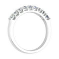 thumbnail image 2 of 1/2 Carat Round Diamond Wedding Band Ring in 14K White Gold (Ring Size 10.5) (SI1-SI2 Clarity), 2 of 4