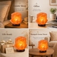thumbnail image 6 of Himalayan Salt Lamp with Wood Base, Rose Night Light, Natural Crystal Decorative Mood Lighting, Aesthetic Home Decor for Bedroom & Office Desk, 6 of 9