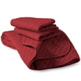 thumbnail image 2 of Bare Home Quilt Set - 3 Piece - Diamond Stitched Bedspread Coverlet - King, Red, 2 of 5