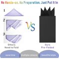 thumbnail image 3 of ORUYROP 9 Pcs Men's PreFolded Pocket Squares On Card Masculine Polyester Suit Handkerchief, 3 of 6