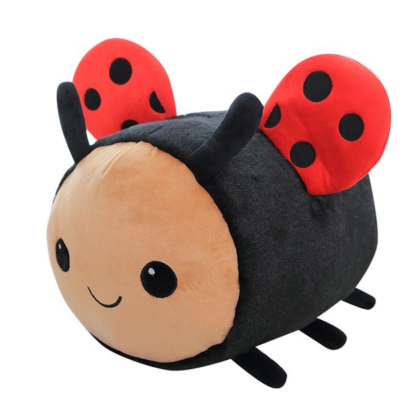 Juguete de peluche de insecto, muñeco de peluche de algodón PP suave y completamente relleno, almohada para dormir, juguete relajante, peluche de abeja, mariquita, almohada, juguete para niños, regalo