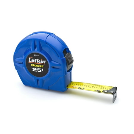 Hi Viz Power Return Tape Lufkin QRL625MP Vertical Quick Read Lufkin 1-Inch by 25-Feet Hi-Viz Blue Power Return Tape ()