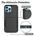 thumbnail image 5 of MOHEYO Shockproof Case Protective Heavy Duty Dual Layer Cover Compatible with Apple iPhone 14 Plus - Black, 5 of 9