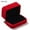 wine red, variant on Engagement Exquisite Wedding Storage Box Couple Double Ring Box Display Box Velvet Jewelry Case BLUE