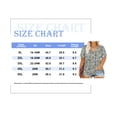 thumbnail image 3 of CASSIE LIZ Plus Size Women's Tops Blue Floral 2X Short Sleeve Criss Cross Shirts Fashion V Neck Casual Blouses Pullover Loose Fit Tunics Spring Summer Tee 2XL 18W 20W, 3 of 4