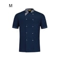 thumbnail image 4 of Baohd Polyester Restaurant Kitchen Uniform - Wear-resistant And Colorfast Easy To Maintain Chef Shirt Cooking Sleeve Blue M, 4 of 6