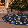 thumbnail image 6 of Rateoe Whales In Space Print Christmas Tree Skirt 36" for Xmas Holiday New Year Party Circle Tree Mat Ornaments Decoration, 6 of 7