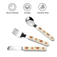 thumbnail image 3 of Qokaie Thanksgiving With Turkey for Stainless Steel Kids Silverware Set - Children’s Utensil Set - Children's Knife, Fork And Spoon Set, 3 of 8