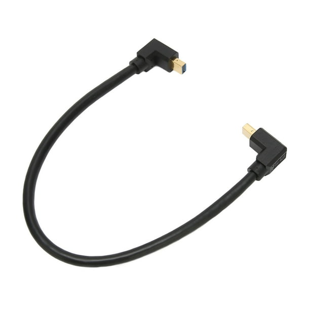 Higoodz Mini Dp To Mini Dp Cable Displayport 1 4 Male To Male 8k 60hz 4k 144hz 90 Degree Right Angle Elbow Displayport Cable Displayport Cable 1 4 Mini Displayport Cable 1 4 Walmart Com