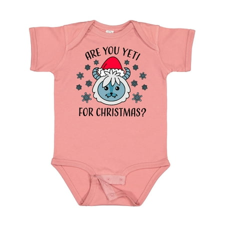 

Inktastic Are You Yeti for Christmas with Yeti and Snowflakes Adult Gift Baby Boy or Baby Girl Bodysuit