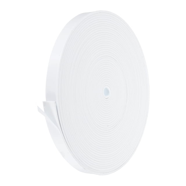 Uxcell 1 juego de sellador de puerta autoadhesivo blanco 3/4 pulgadas x 1/8 pulgadas x 50 pies