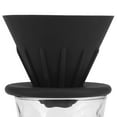 thumbnail image 2 of Black Silicone Coffee Dripper Set - Detachable Manual Pour-Over Filter Stand, Food-Grade Silicone Material, Space-Saving Design, Heat Resistant (-40°C-120°C), Ideal for Home, Office, Camping, Travel, 2 of 7