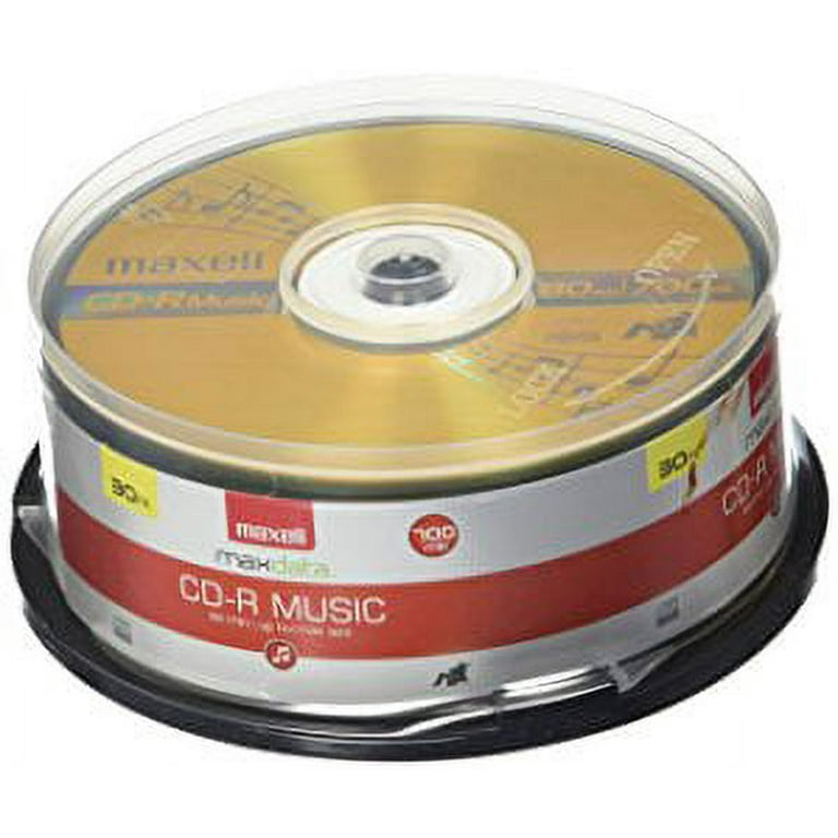 Maxell – 625335, Premium Quality Noise free Surface Playback Recordable CDs  700Mb Storage – 32x, Write Speed 80 minutes - Blank CDs, CD Storage &  Reusable Spindle Case Holder – 30 Pack, Gold - Yahoo Shopping