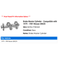 thumbnail image 2 of Brake Master Cylinder - Compatible with 1979 - 1981 Nissan 280ZX 1980, 2 of 2