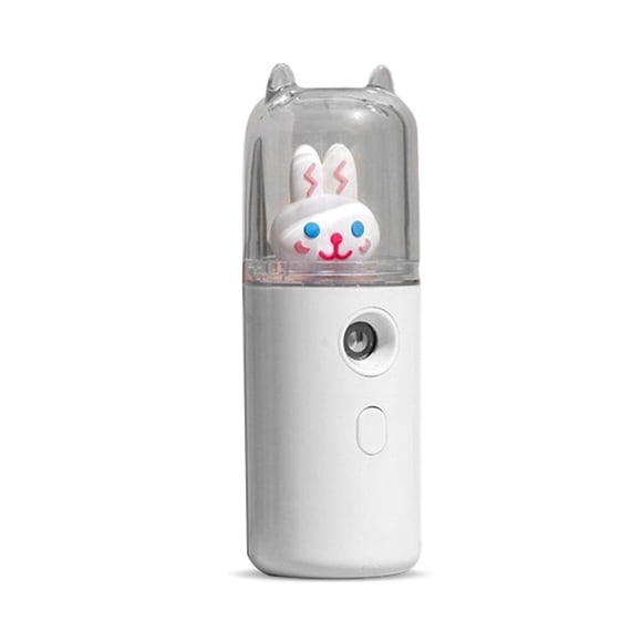 Inteprter USB Facial Mist Spray Maker Recargable Hidratante 30ml Humidificador Nebulizador Apagado automático Vapor facial Senderismo Camping Humidificadores Tipo 2 Blanco