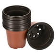 thumbnail image 1 of Unique Bargains 3.5' Plastic Plant Nursery Pots Starting Planter Container, Red 25 Pack, 1 of 6