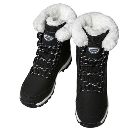 

Womens Solid Color Ankle Booties Non-slipped and Wear Resistant Suitable for Indoor Outdoor Black 37