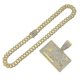 thumbnail image 4 of Collar con colgante de etiqueta de Hip Hop, collar de cadena cubana con personalidad de moda para hombre, ropa de calle-AM, 4 of 5