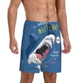 thumbnail image 2 of Fotbe Great White Shark Pajama Shorts for Men, Men's Pajama Bottoms, Sleepwear,Short Pajama Pants-4X-Large, 2 of 9