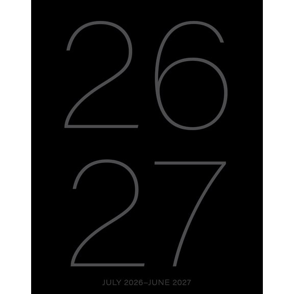 2026-2027 Willow Creek 7.5" x 9.5" Academic Weekly & Monthly Planner, Black (65914)